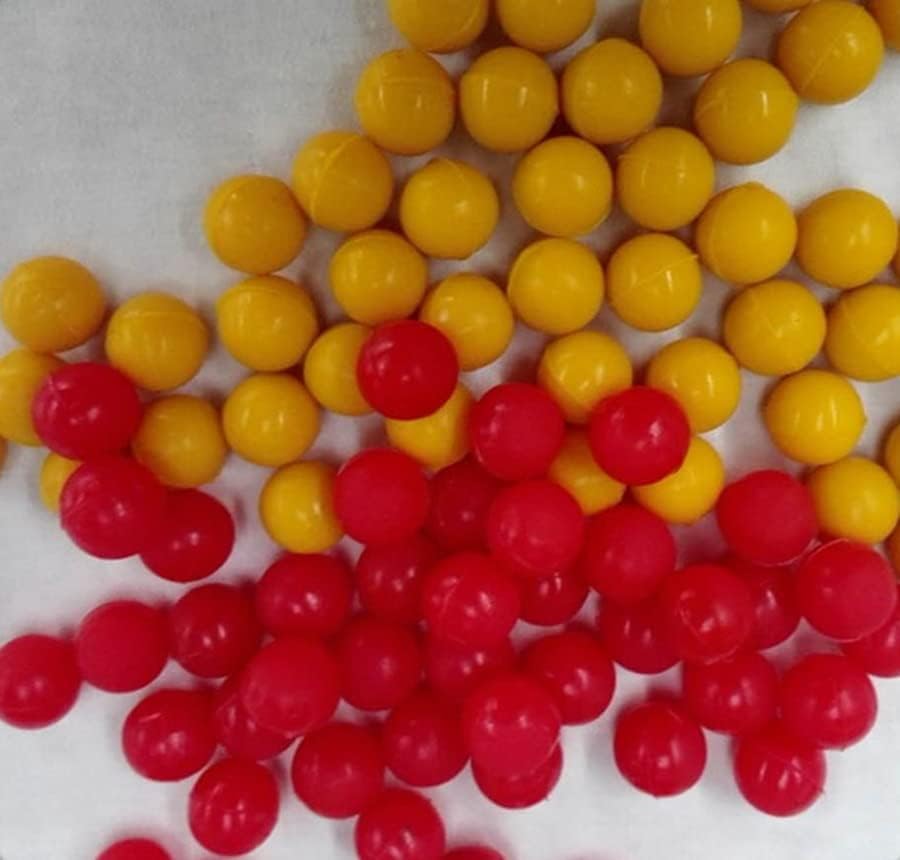 10 kom crvene i žute boje silikonske gumene lopte dia.8mm, 10mm, 12mm,15mm,16mm,17mm,18mm,20mm,25mm,