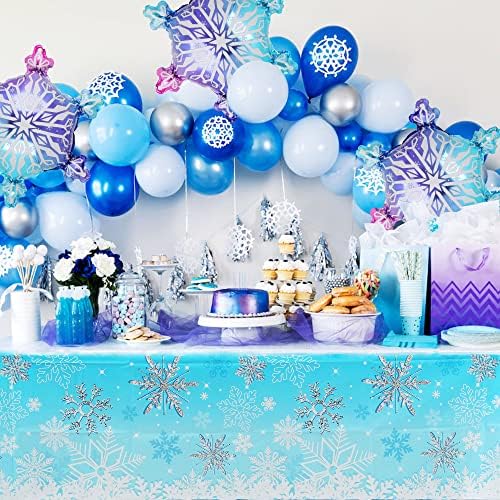 6 kom Snowflake baloni Božića zimska smrznuta tema za bebe tuširanje Zimske onederland 1. rođendana Mylar