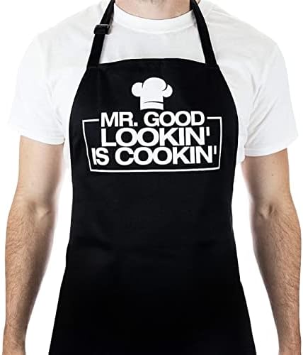 Kecelja za kuvanje vrhunskog kvaliteta-smiješna kecelja - Chef kecelja – kecelja za roštilj-Mr goodlooking
