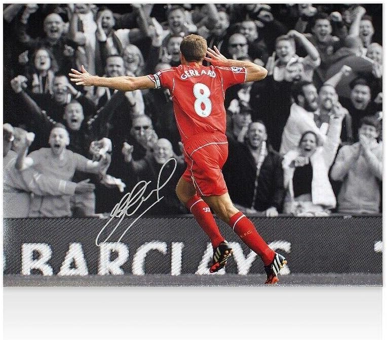 Steven Gerrard potpisao je Liverpool Photo - Najbolje ikad će biti - autogramirane nogometne fotografije