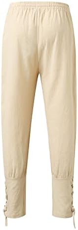 Miashui pantalone za muškarce muške modne Casual labave Retro remen za gležanj vezice helanke pantalone