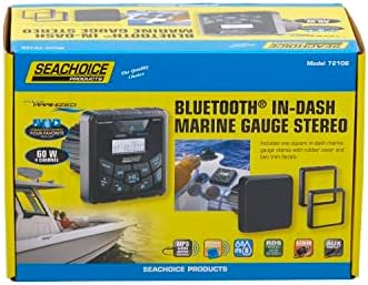 Seachhoice Bluetooth u dash morski stereo, kvadratni mjerač, prijemnik