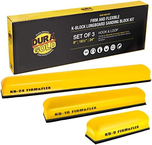 Dura-Gold Pro serija K-Block brusilica firma & Flex ručni Brusni blok komplet sa kukom & amp; petlja podršku