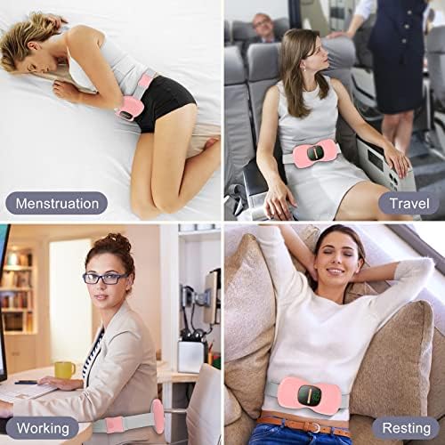 FERNIDA menstrualni grijaći jastučić za grčeve, masaža sa grijanjem leđa-Pink prijenosni Akumulatorski jastučić