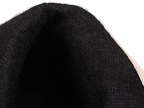 Zimske čizme za gležnjeve za ženske kožne ravne čizme udobne kratke kružne cipele s lukom ruffle snežne