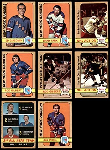 1972-73 O-Pee-Chee New York Rangers u blizini Team Set New York Rangers - Hokej Ex / Mt Rangers - Hokej