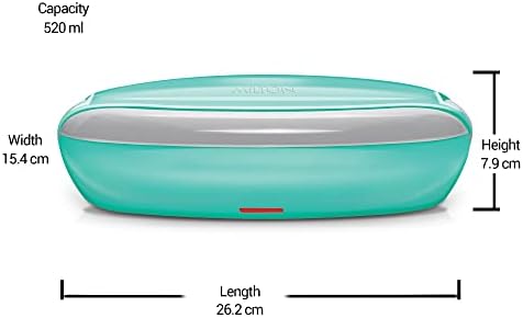 Milton Swiftron nehrđajući čelik električni tiffin kutija, set od 2 ,, Aqua Green | Kljui hrane | Dvostruki