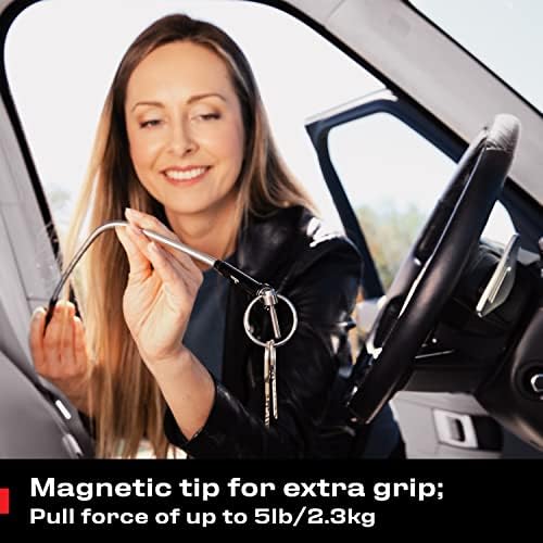 NoCry Magnetic 27.7 in Grabber alat sa izuzetno dugim, fleksibilnim kablom; uvlačivi hvatač kandži & amp;