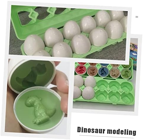 Toyvian 1 set Dinosaur odgovarajuća jaja dječje igračke zagonetke za djecu šarene zagonetke Rođendanski