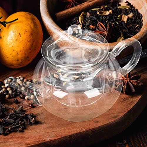 ZERODEKO GRANDMA Pokloni Stakla Tempera za staklenu ploču Tea čajnik sa uklonjivim infusiranjem i 2 šalice