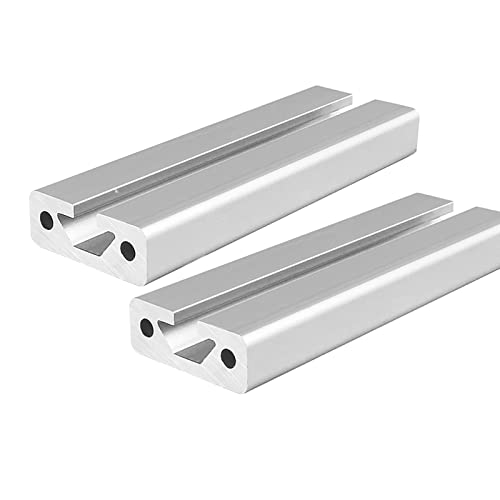 Mssoomm 2 Pakovanje 1540 Aluminijumski ekstruzioni profil dužina 94,49 inča / 2400 mm srebro, 15 x 40 mm