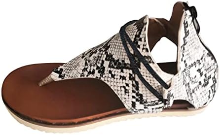 Sandale za žene Ljeto Comfy Flop Cipele Posh ženske leopard dame casual sandale Flip patentni zatvarač Vintage