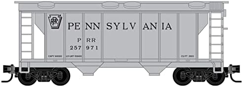 Mikro-vozovi MTL Z-Scale 2-Bay Covered Hopper Pennsylvania Railroad / PRR 257912