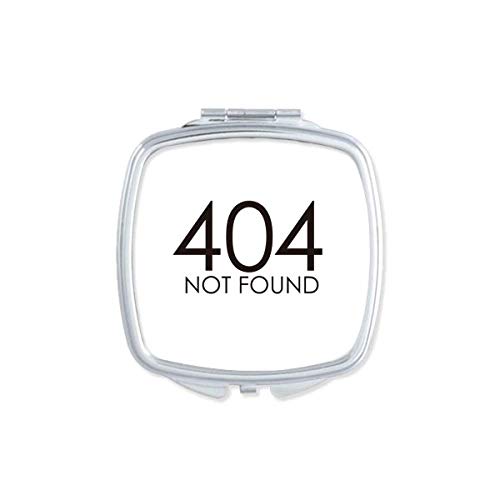 Programer 404 Greška Nije Pronađena Ogledalo Prijenosni Kompaktni Džepni Makeup Dvostrano Staklo