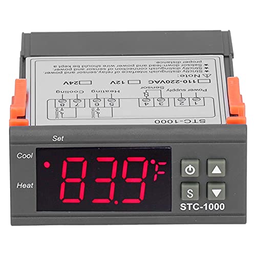Temperaturni regulator EUJGoov STC-1000 Hlađenje i grijanje digitalni termostat sa hladnjakom i fermentorom senzorom