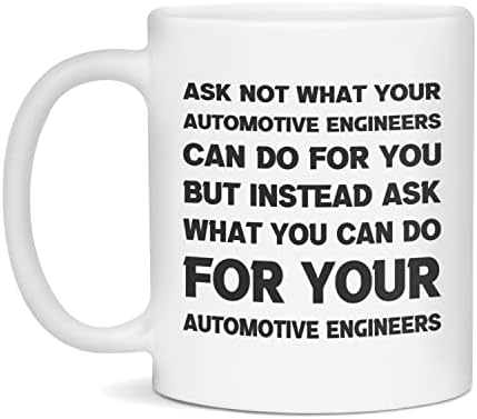 Smiješni sarkastični poklon za automobilske inženjere ne pitajte, bijeli od 11 unci
