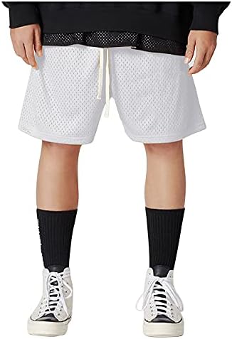 BEUU Ljetni muške kratke hlače za dvostruke mreže, prozračivo zadirkivanje sportskih kratkih kratkih kratkih kratkih hlača
