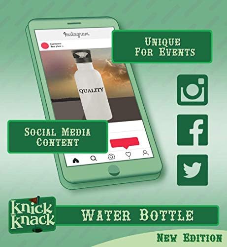 Knick Klack pokloni #bowelling - 20oz boca vode od nehrđajućeg čelika, srebro