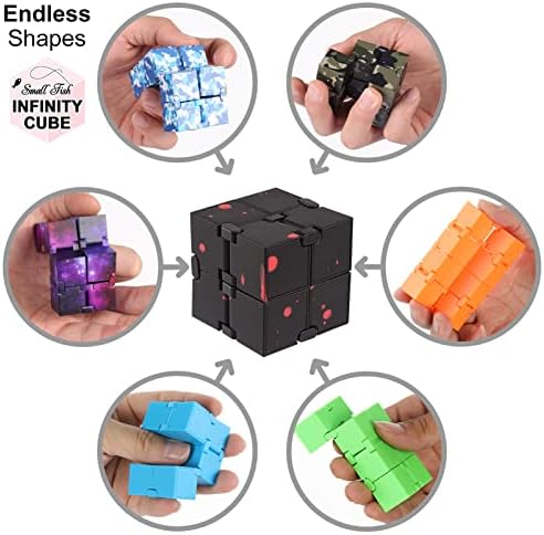 2pcs Infinity Cube Fidget igračka, senzorna alat EDC igra za djecu i odrasle, hladan mini gadget najbolji