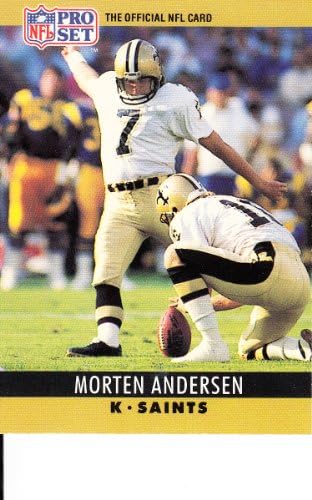 1990 Pro Set # 210 Morten Andersen Fudbalska karta