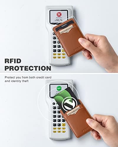 VULKIT držač telefonske kartice s tankim kožnim ljepljivim džepom RFID blokirajuća naljepnica za rukave
