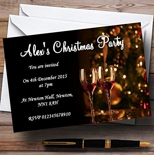 Mulirano vino personalizirane božićne / nove godine / turističke pozivnice za odmor