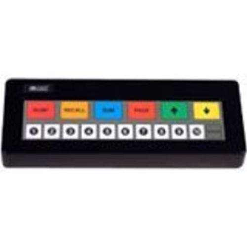 BEMATECH KB1700P-D-BK Bump Bar Programibilna tastatura, PS2 kabel, legendni list D, 17 ključ, crni