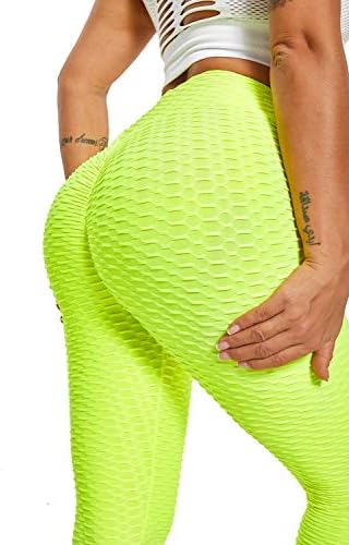 DXYUFAZHE ženski seksi visokog struka podizanja za podizanje nogu Ruched Butt plijen joga hlače Tummy Control
