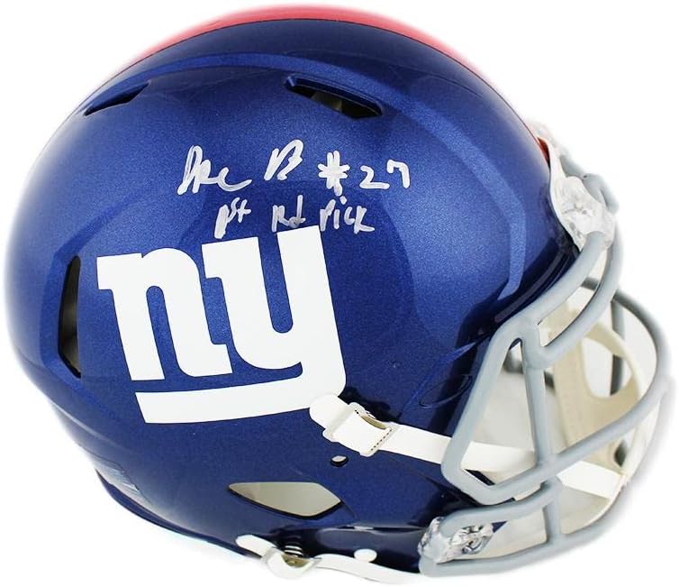 Deandre Baker potpisao je autentičnu NFL kacigu New York Giants Speed sa NFL kacigama sa natpisom 2019 1st