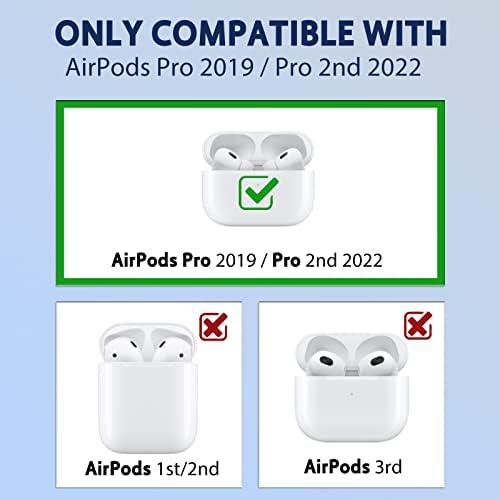 WowChic za AirPods Pro 2019 / Pro 2 Case 2022 meki silikon slatka 3d crtana hrana Moda Kawaii Cool Fun Funny