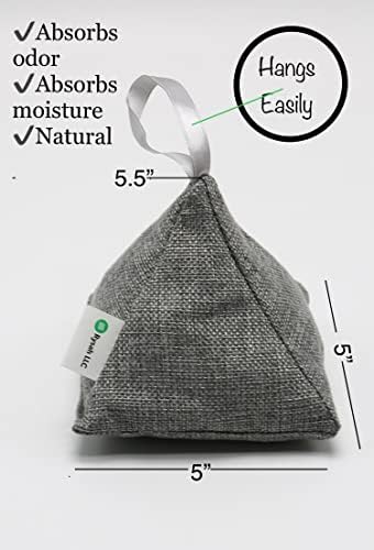 4-Pack prirodni 200g aktivni bambus ugalj piramide torbe za pročišćavanje zraka / eliminator mirisa za kućne