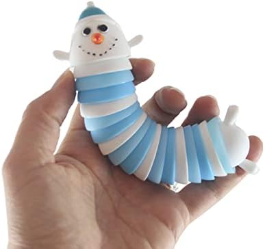 Set od 2 Wiggle Snjegović Fidget Wiggle artikuliranog spojenih igračaka - jedinstvena - božinska zimska
