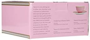 Maxwell & Williams Cheat & C's Kasbah čaj i tanjur set u poklon kutiji, jedinstveni, vrući ružičasti
