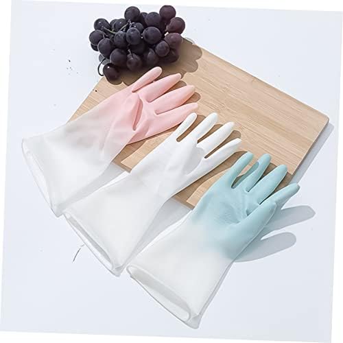 HEMOTON 1 Set 3 para lateks rukavice rukavice za pranje posuđa rukavice za kućne poslove rukavice za kuhinjske