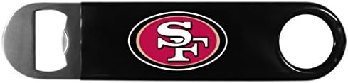 Siskiyou Sports NFL San Francisco 49ers Unisex 2 Kom Set za roštilj i otvarač za flaše, boje tima, jedna