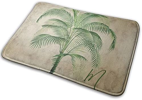 Tropski Vintage tepih za kupanje od palmi, mekane upijajuće podne prostirke, prostirka za kupatilo, periva