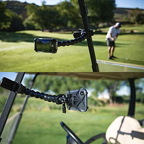 Golf Gadgets® - sistem snimanja ljuljanja | Držač magnetskog uređaja za bilo koji telefon sa čeljustim CLAMP