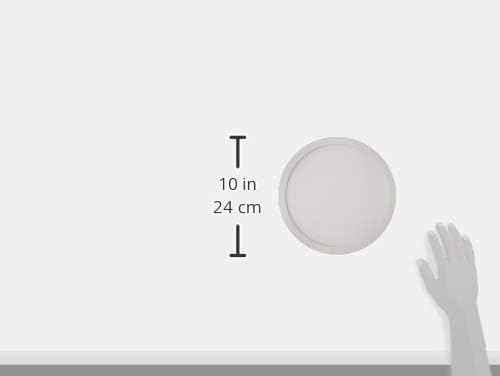 Bulbrite 9 inčni Flush Mount okrugli LED stropni svjetlo, 75 W ekvivalent, Bijela