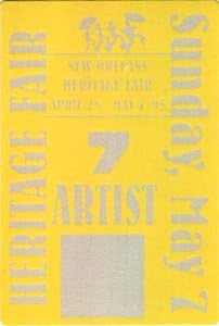 B. B. KING 1995 JAZZ FEST Backstage Pass
