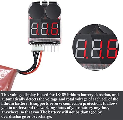 10 komada 2-u-1 Lipo Tester napona baterije niskonaponski Alarm Indikator kapaciteta baterije Monitor za