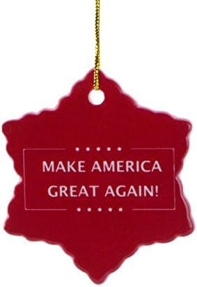 Treasure Gurua Predsjednik Donald Trump Napraviti Ameriku Veliki Ponovo Božić Drvo Ukras Poklon Topper