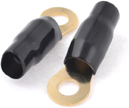 Iivverr Crne PVC izolovane prstenaste Stezaljke za kablove 10mm unutrašnje prečnika za OGA (el cable de