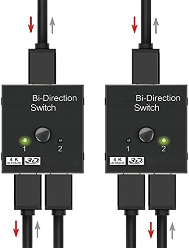 Renslat HDMI kompatibilni razdjelnik 4K prekidač KVM dvosmera 1x2 / 2x1 preklopnik 2 in1 za PS4 / 3 TV kutije