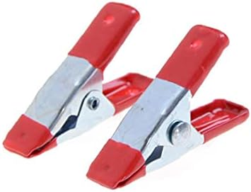 Froiny 10pcs Mini metalne opružne stezaljke crvene gumene savjete Držač malih isječka za DIY projekte Foto