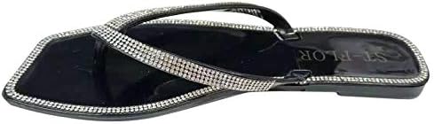 Flip flops za žene na plaži moda izvan klizanja FALT Crystal unutarnje vanjske papuče sandale preferirane