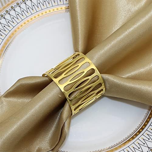 Asuvud Dekor stola izdubljeni držači za prstenje salvetama serviette kopča za vjenčanje božićne večere