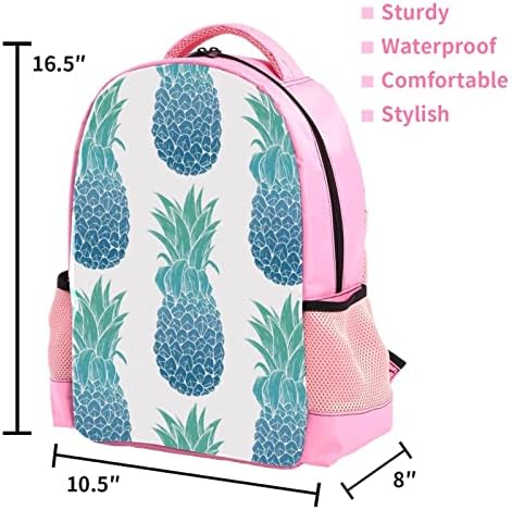 VBFOFBV putni ruksak, backpack za prijenosnog računala za žene muškarci, modni ruksak, tirkizni ananas Moderni