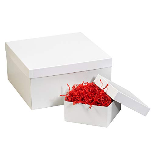 Aviditi Gift Box Bottoms, 19 x 12 x 6, Bijela dobra za praznike, rođendane i posebne prilike