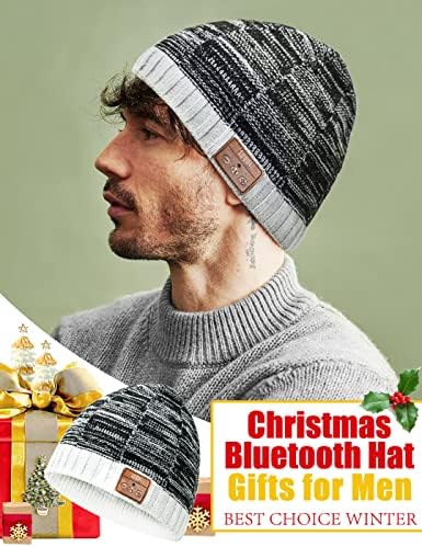 Bluetooth Beanie HATS za muškarce Plavi zub Beanie slušalice Bežični muzički šešir sa Bluetooth zvučnikom