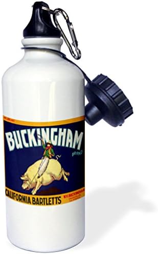 3Droza Buckingham Brand California Bartletts Kauboj jahanje boca za svinjsko-sportsku vodu, 21oz, 21 oz,